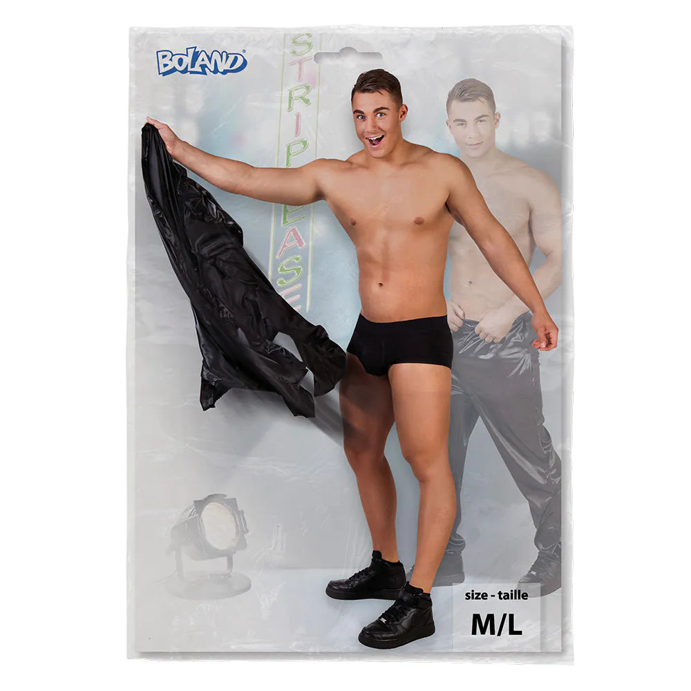Stripperhose M/L – Schwarze Reißverschluss-Hose zum Abreißen für Männer 5