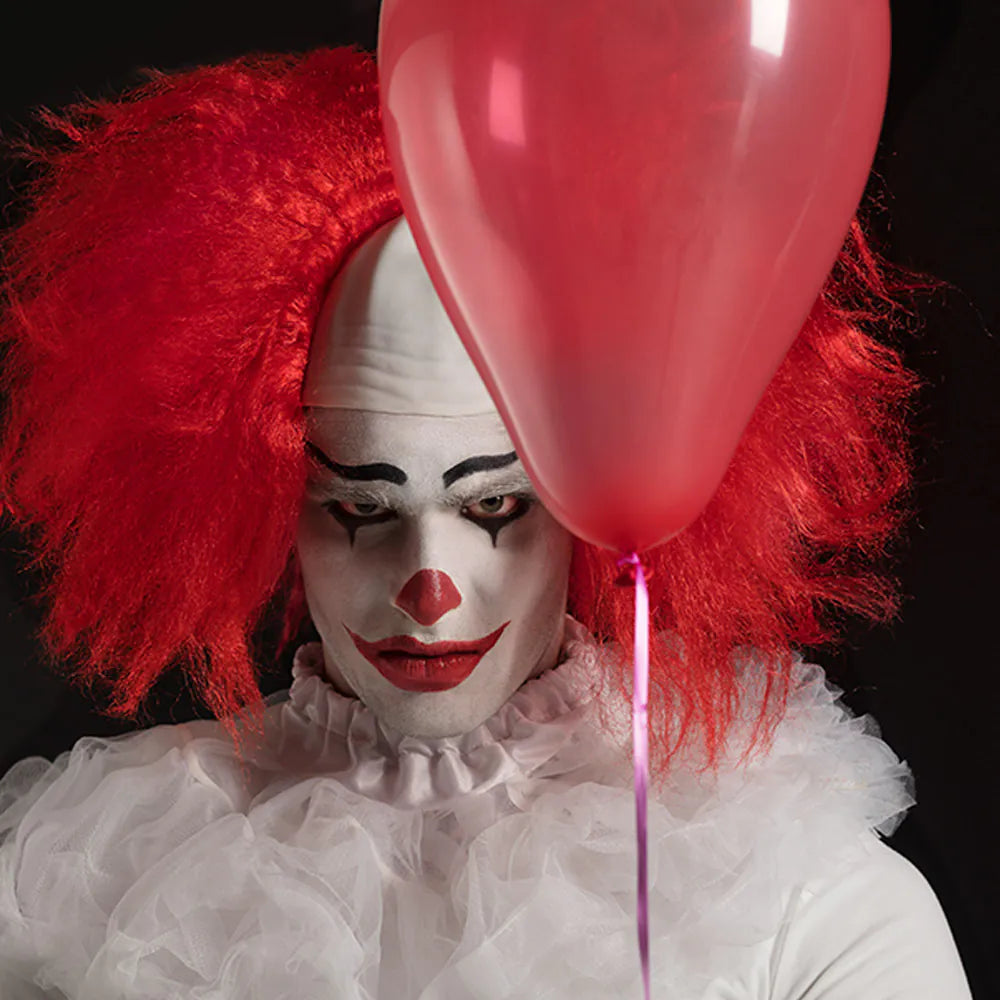 Perücke Horror Clown – Rote Lockenperücke für Halloween & gruselige Kostüme 2