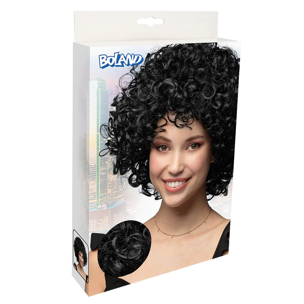 Perücke Candice schwarz Afro-Lockenperücke für Damen Herren Karneval-Kostüm 4