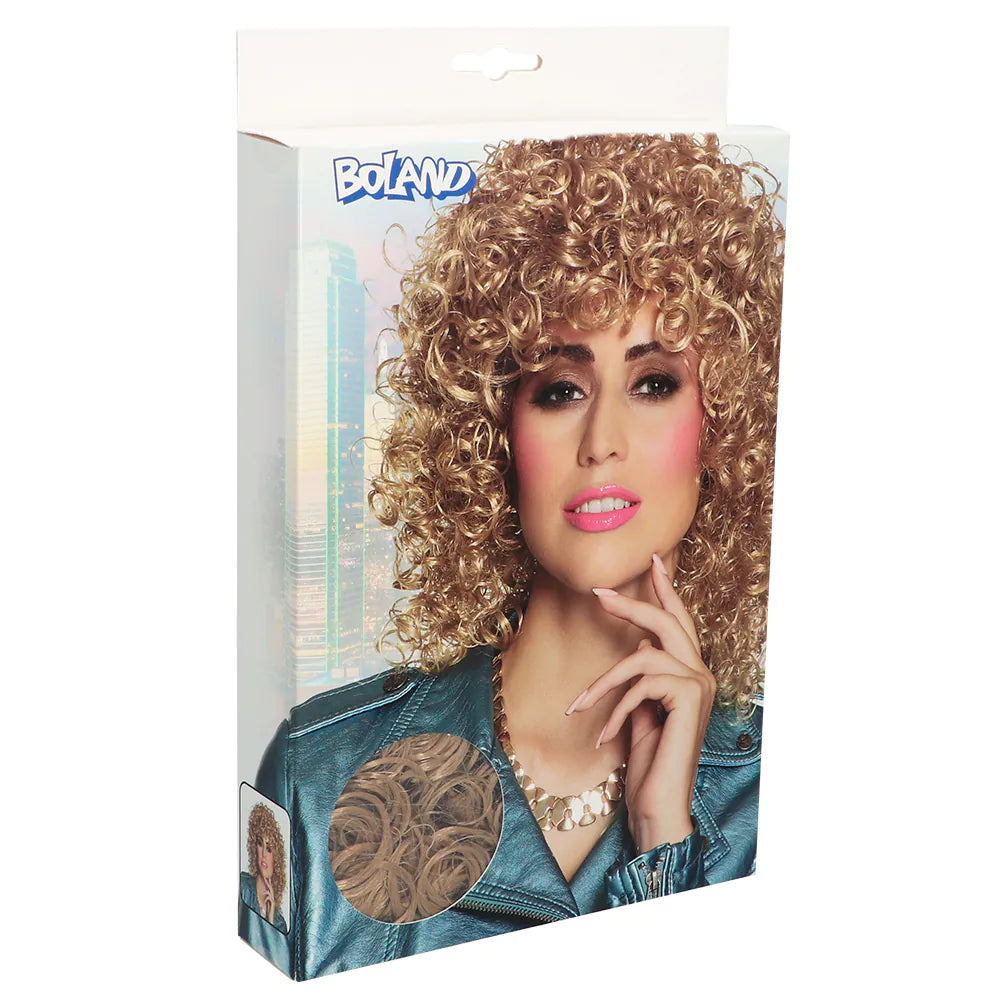 Perücke Club – Blonde Retro-Lockenperücke für Damen & Herren, Karneval & 80er 2