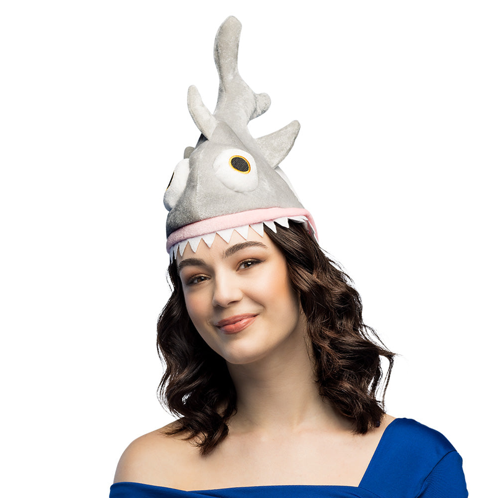 Hut Hai – Lustiger Tierhut im Haifisch-Design für Damen & Herren, Karneval Party
