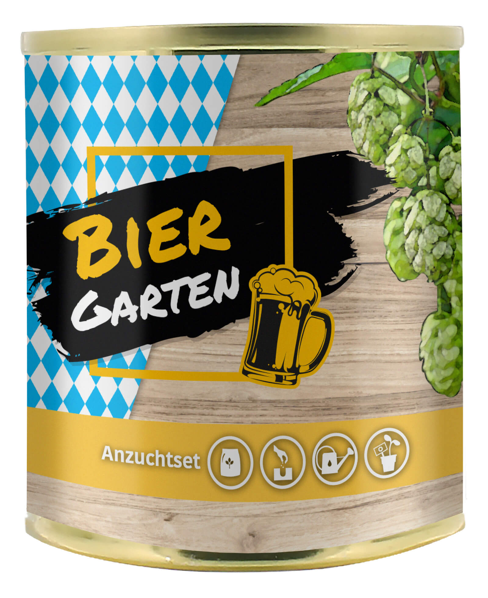 Anzuchtset Biergarten 1 Dose Geschenkidee für Männer