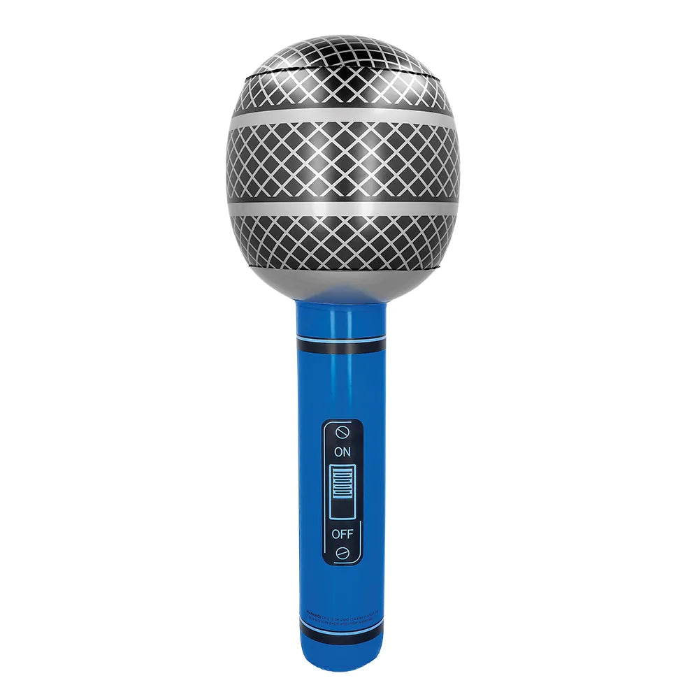 Aufblasbares Mikrofon 76 cm lustiges Party Accessoire für Karaoke 2