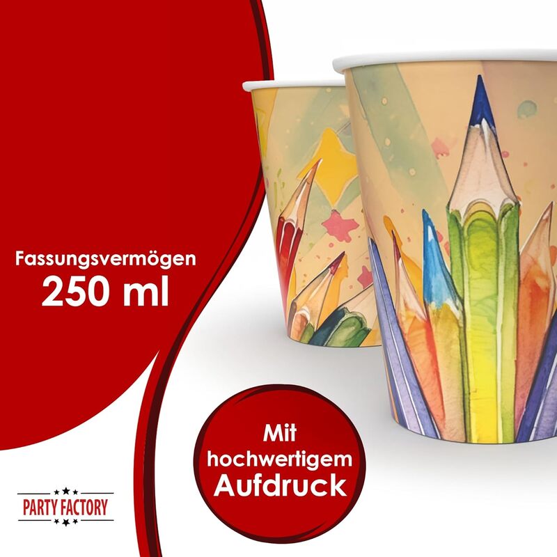 Back to School Becher 8er-Pack 250 ml 4