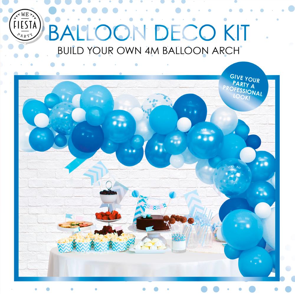 Ballongirlande Set blau 71-teilig 2