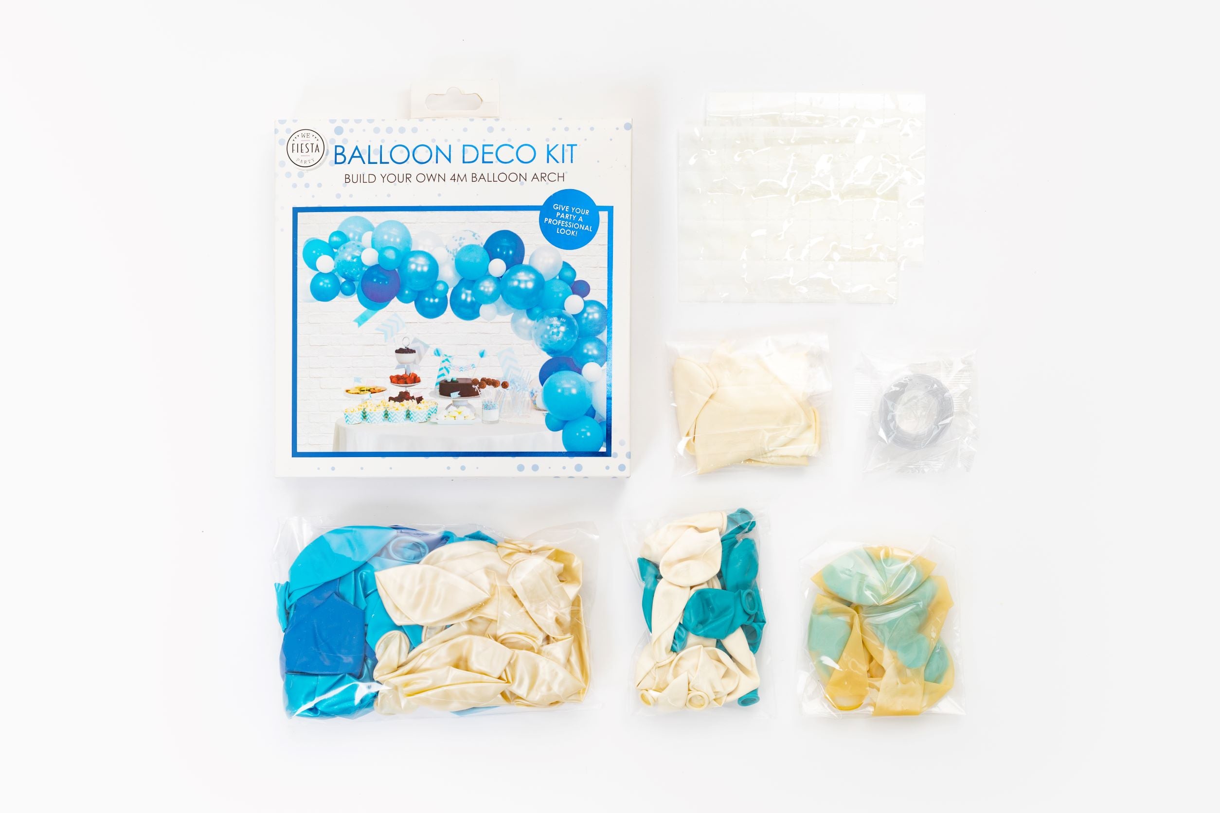 Ballongirlande Set blau 71-teilig 3