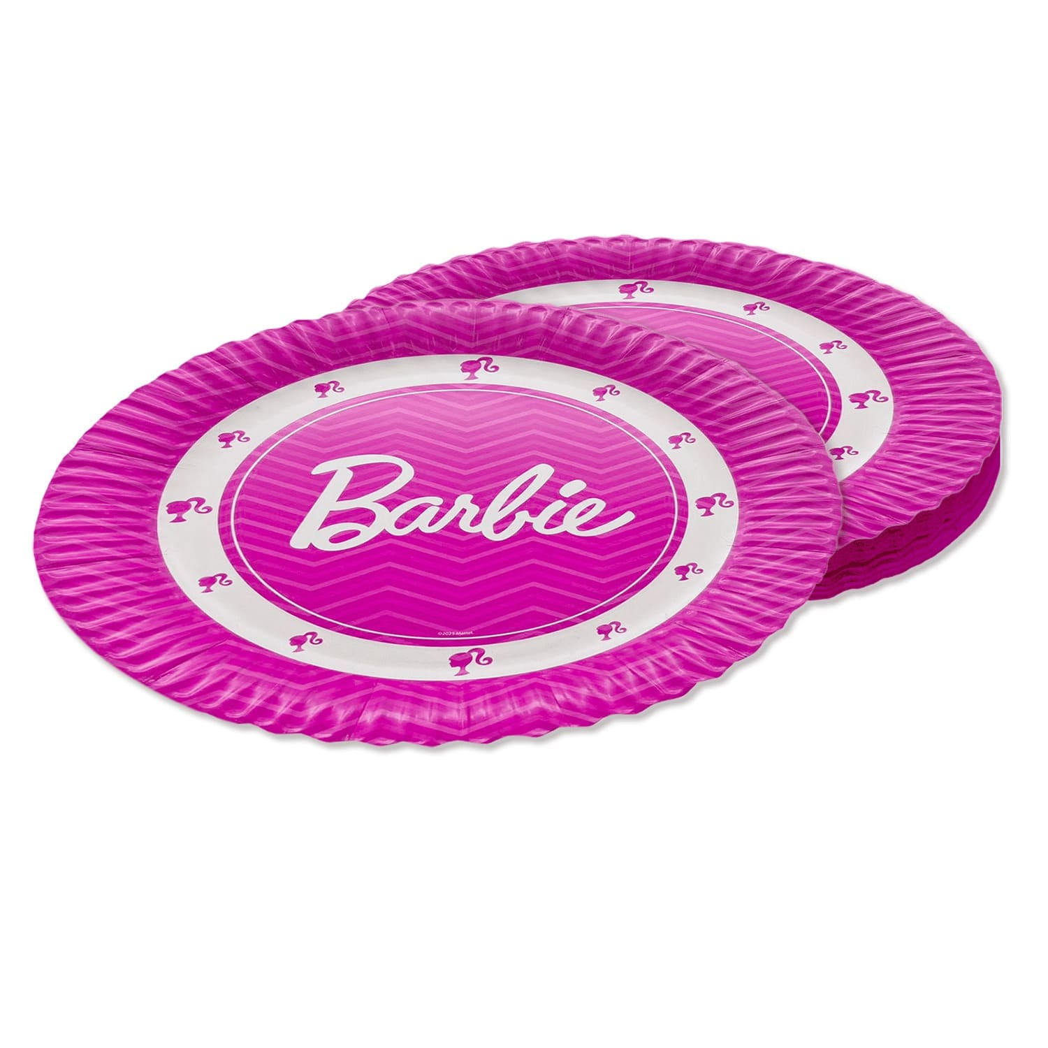 Barbie Papp-Teller 23cm – 8 Stück