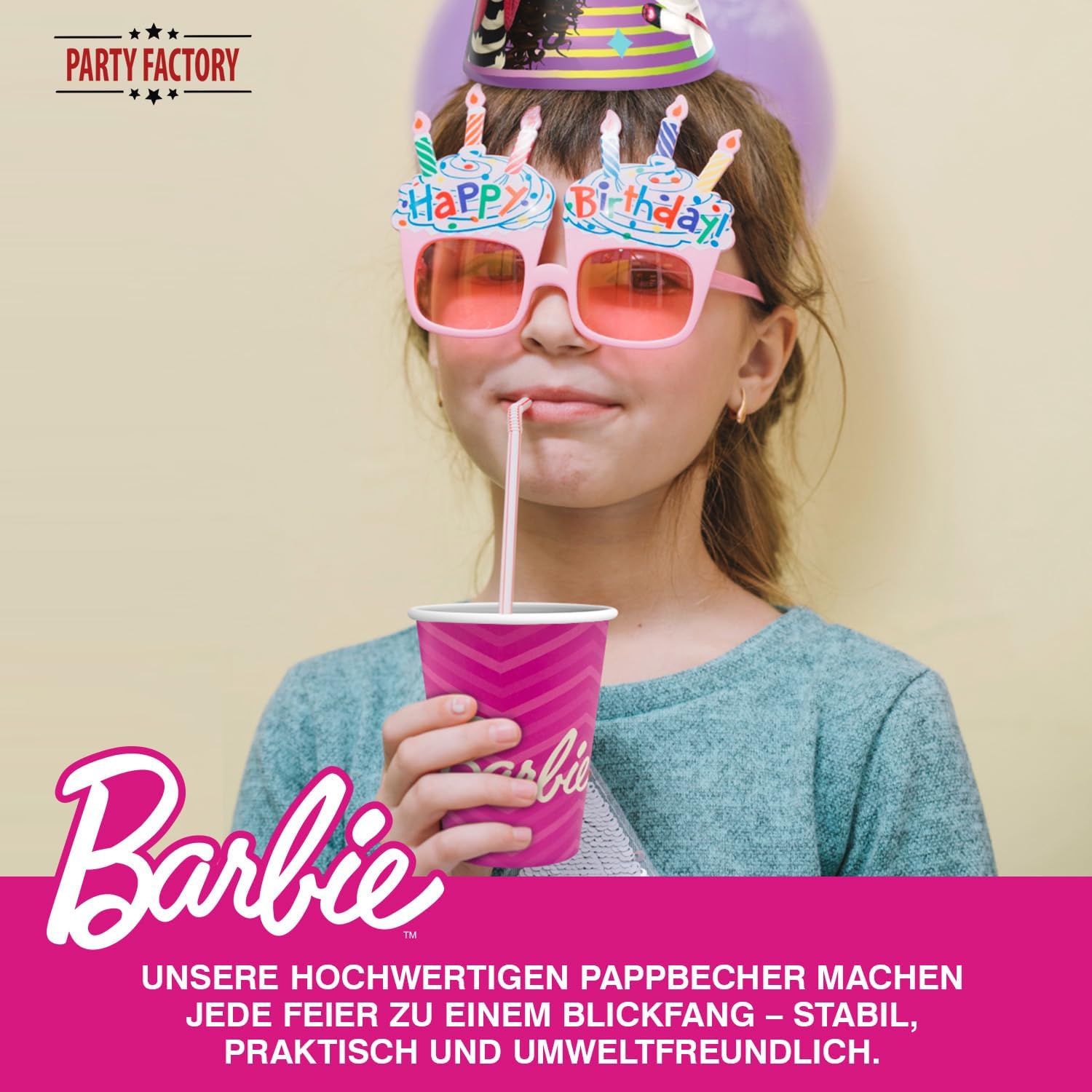 Barbie Partyset 36-tlg 8 Becher 8 Teller 20 Servietten 4