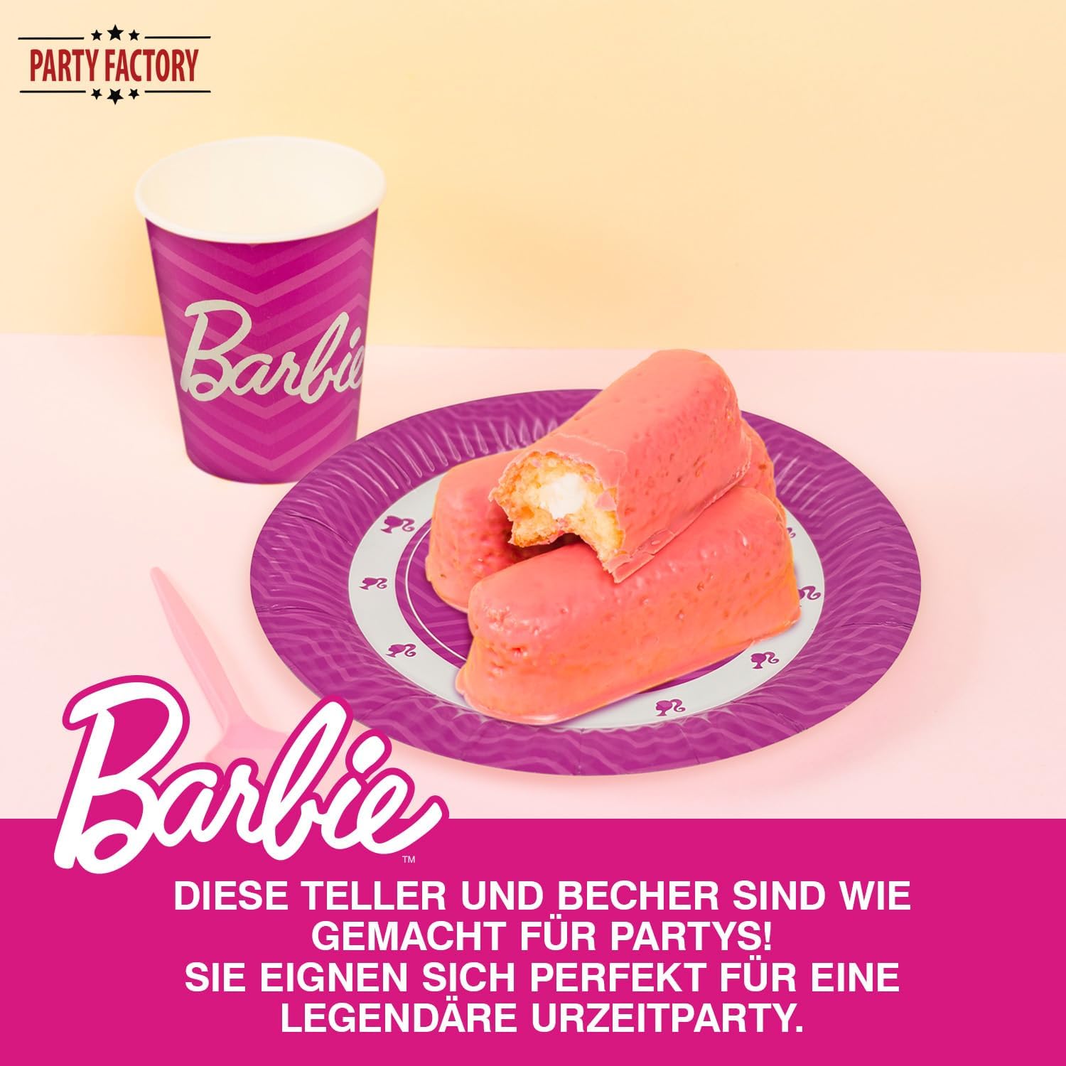 Barbie Partyset 36-tlg 8 Becher 8 Teller 20 Servietten 6