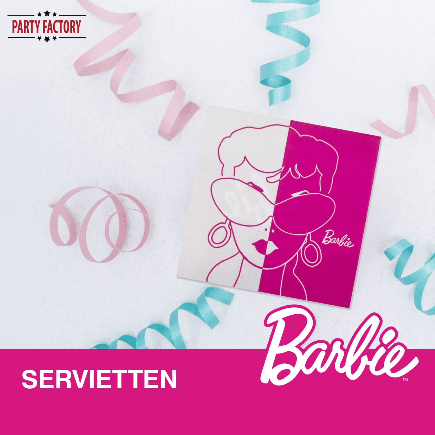 Barbie Servietten 3-lagig – 20er Pack Geburtstag 2
