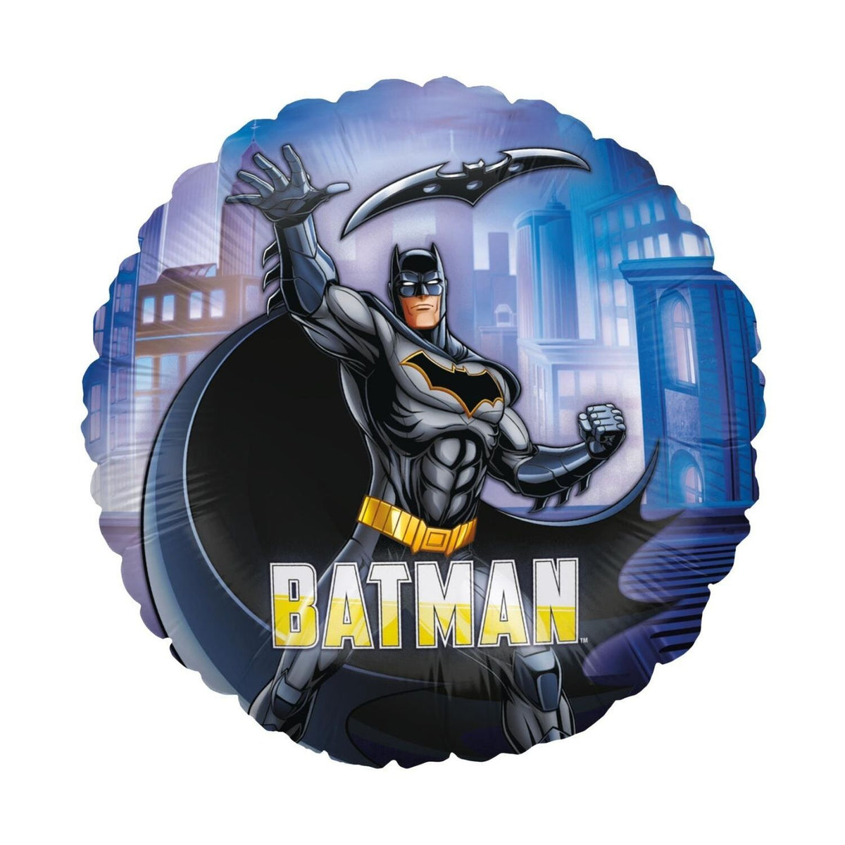 Batman 3er-Set Folienballons Ø45 cm schwarz gelb blau 3