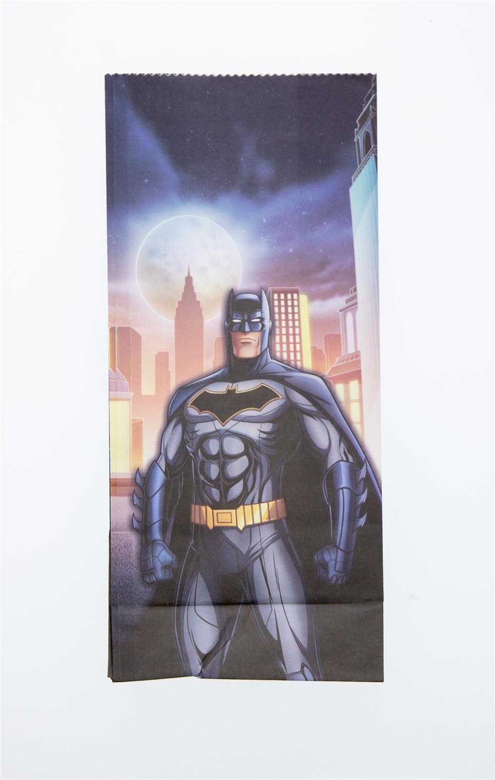 Batman Party-Tüte Papier inkl. Sticker 10 Stk. 6