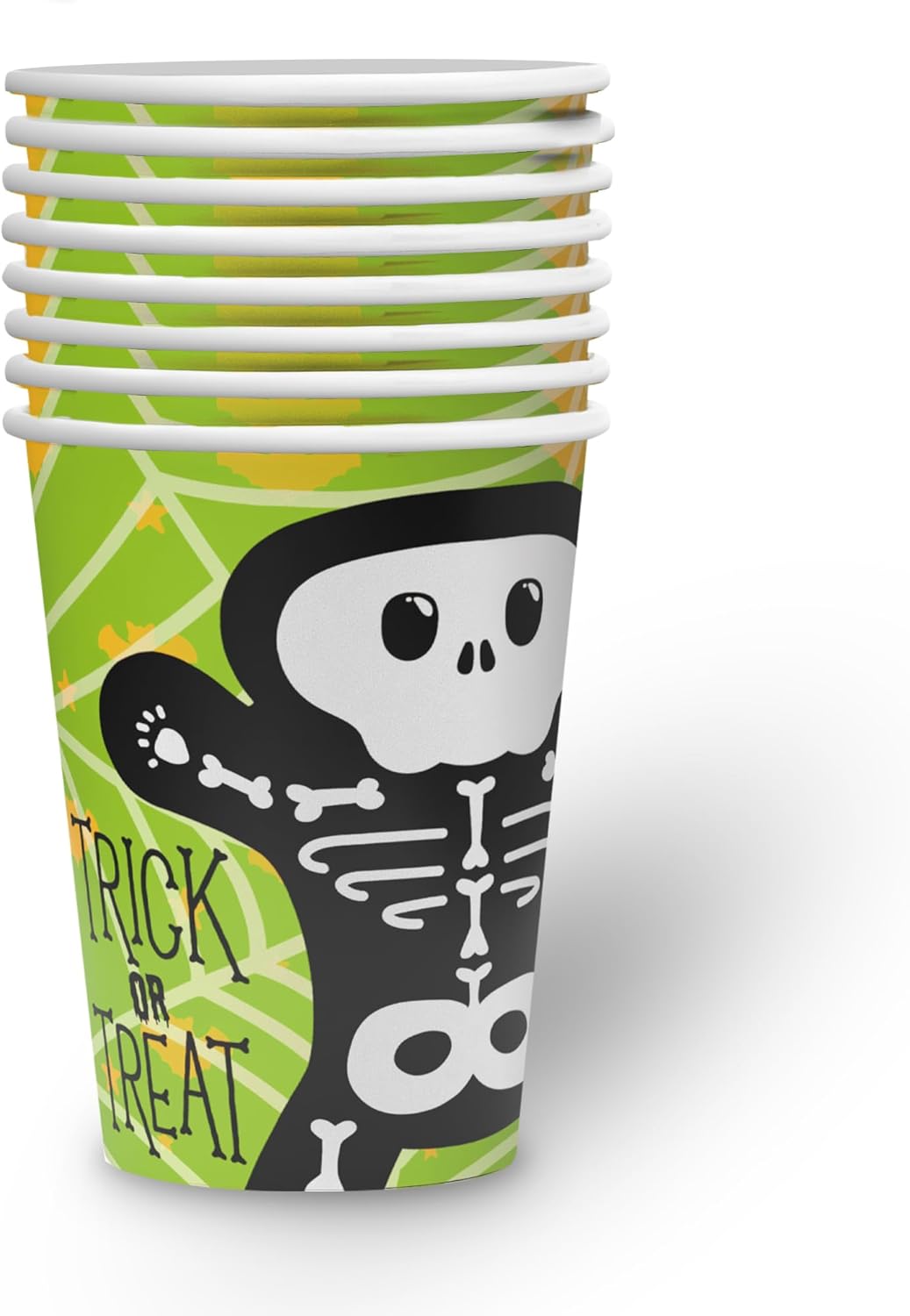 Becher Halloween Skelett Motiv 2 8er-Pack 250 ml gruselige Partybecher