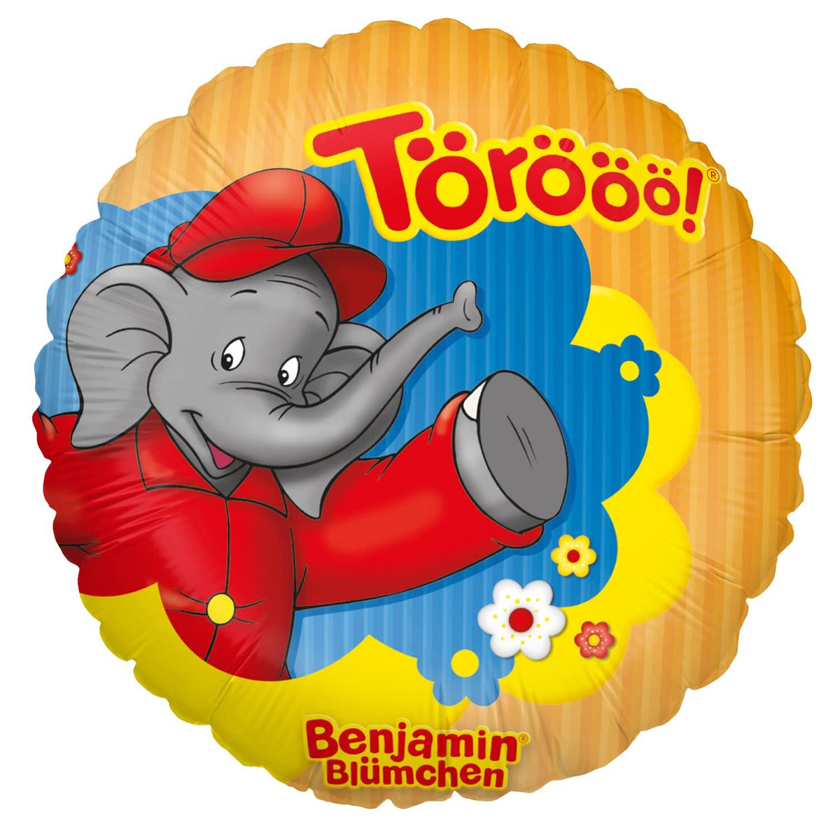 Benjamin Blümchen Folienballon - rund Törööö!