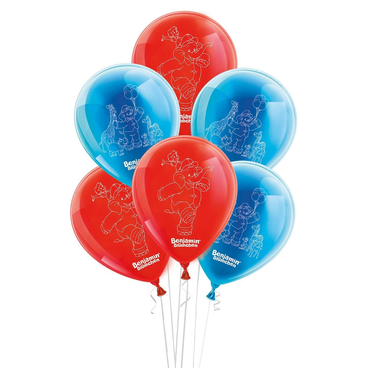 Benjamin Blümchen Latexballons Set 25 cm 10 Stk.