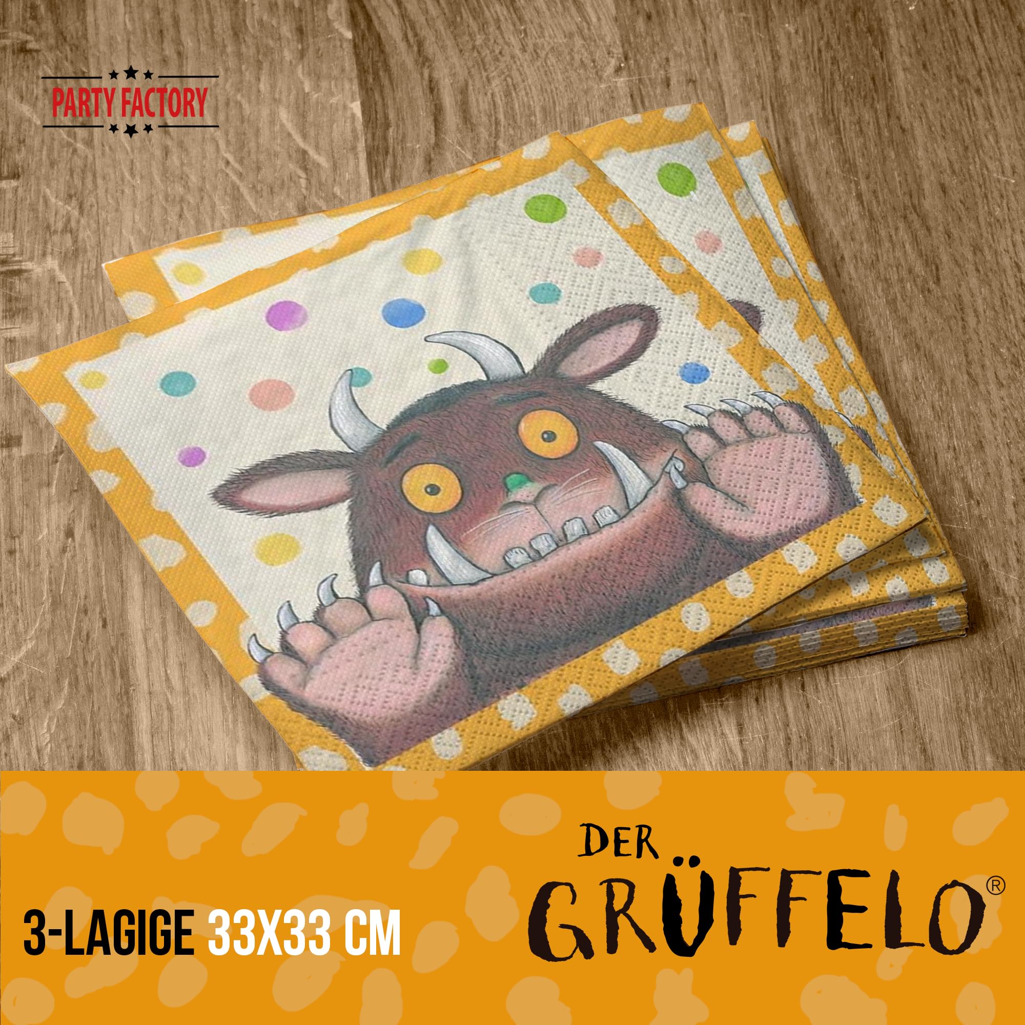 Der Grüffelo Servietten 3-lagig 20 Stück 2