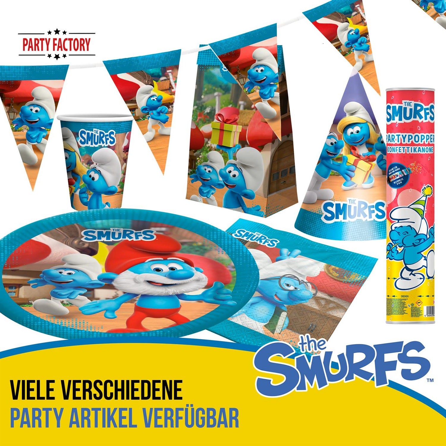 Die Schlümpfe Servietten 33x33 cm 20er-Pack 4
