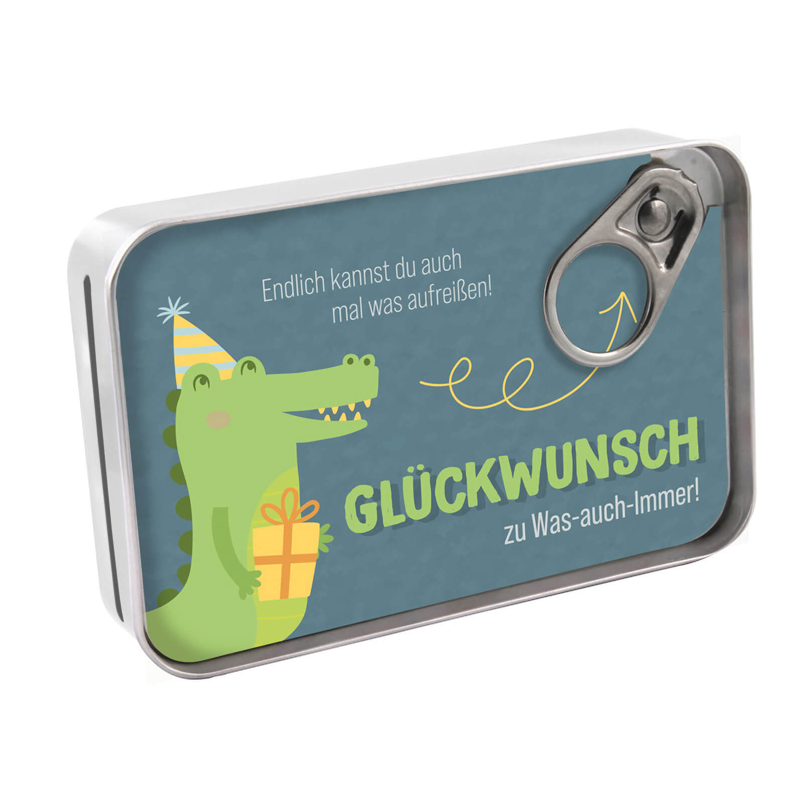 Fischdose Glückwunsch 4-er Set 2x Happy Birthday Hund und Krokodil 3