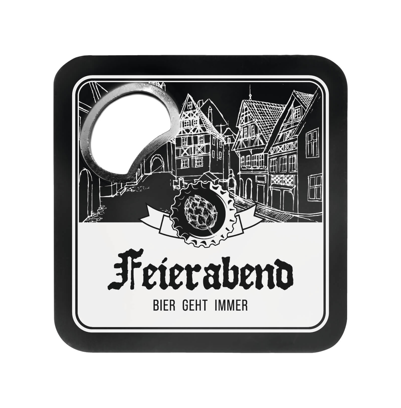 Flaschenöffner Untersetzer Geschenkidee für Freundin oder Freund Motiv Auswahl 14