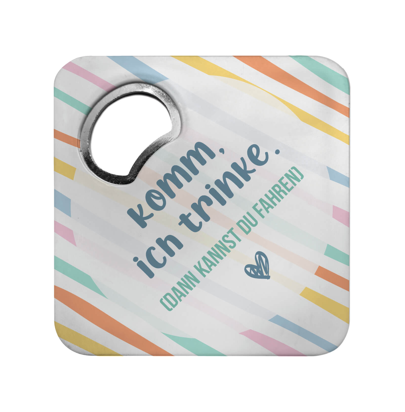 Flaschenöffner Untersetzer Geschenkidee für Freundin oder Freund Motiv Auswahl 9