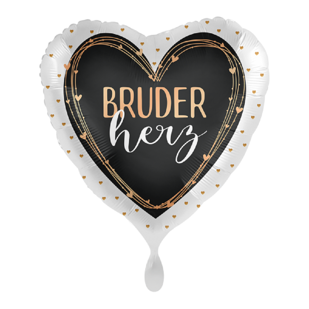Folienballon Bruderherz Ballon für Bruder Liebe Familie ø43cm