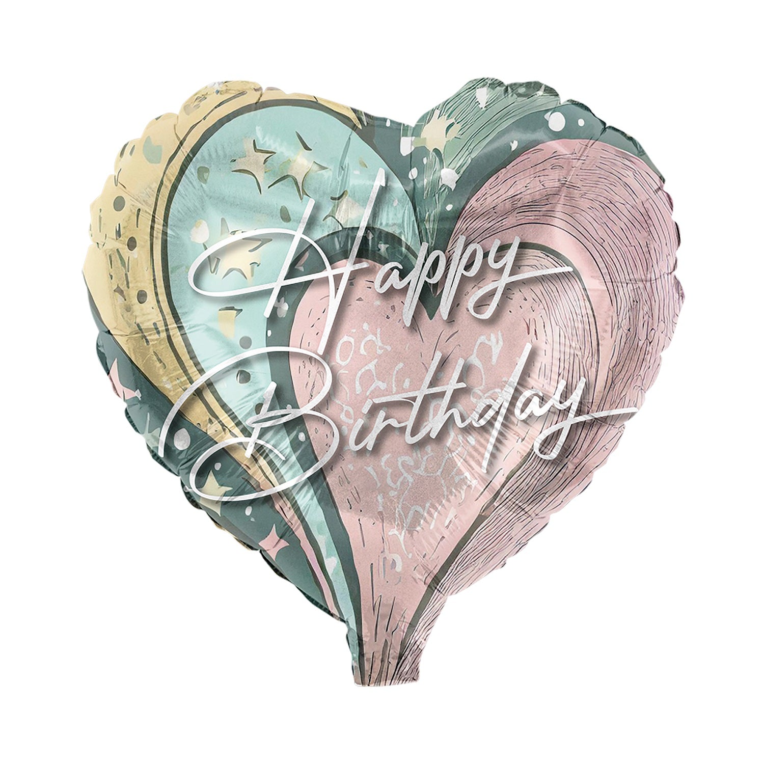 Folienballon Happy Birthday Herz 45cm