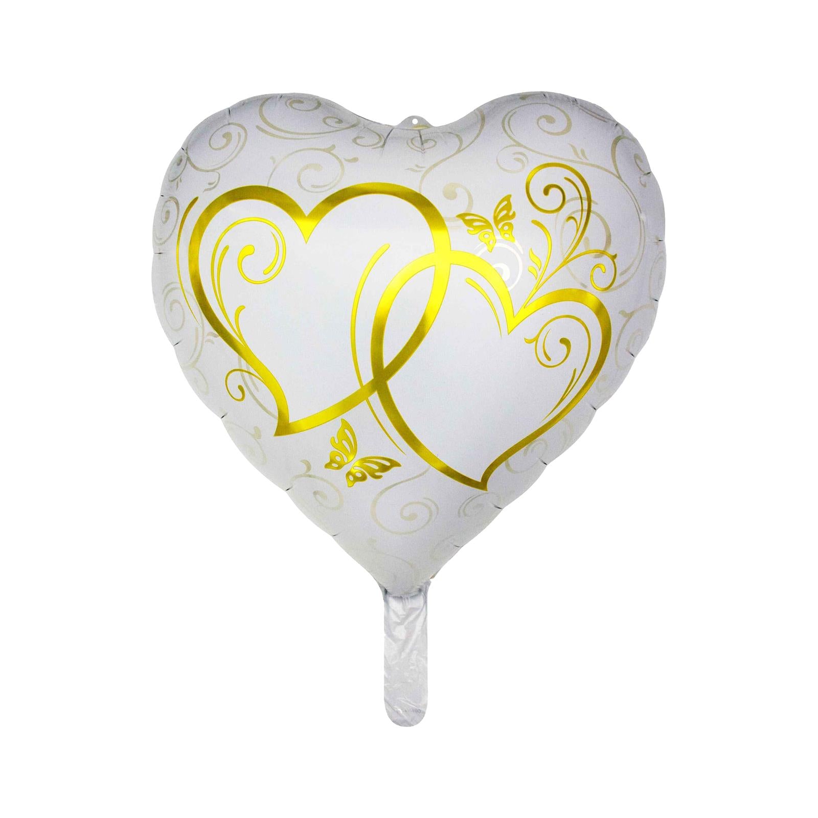 Folienballon Herz gold Herzen 45cm 8