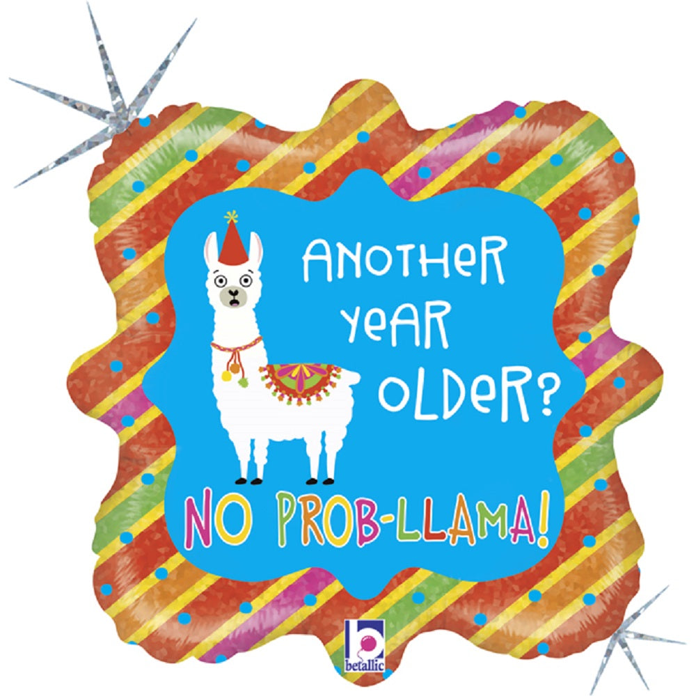 Folienballon Lama Party ø45cm bunter lustiger Ballon für Geburtstag