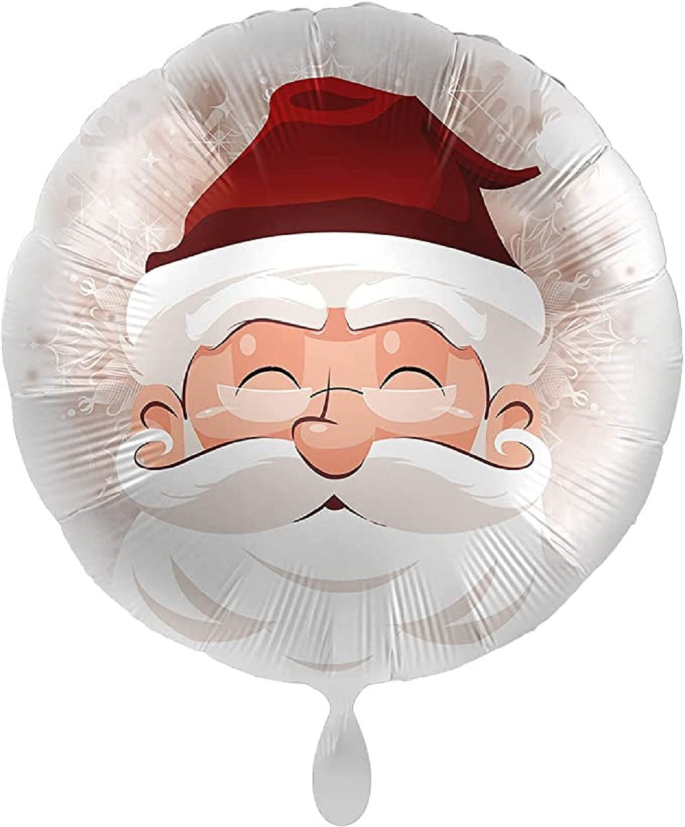 Folienballon Santa Claus Weihnachten Nikolausfeier Ballon Ø 43cm