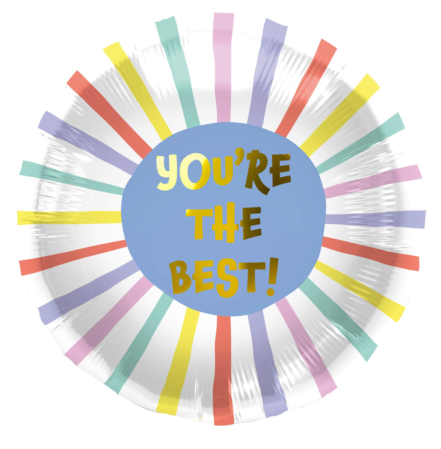 Folienballon You're the Best blau 45cm Freundschaft-Ballon für Freund Freundin