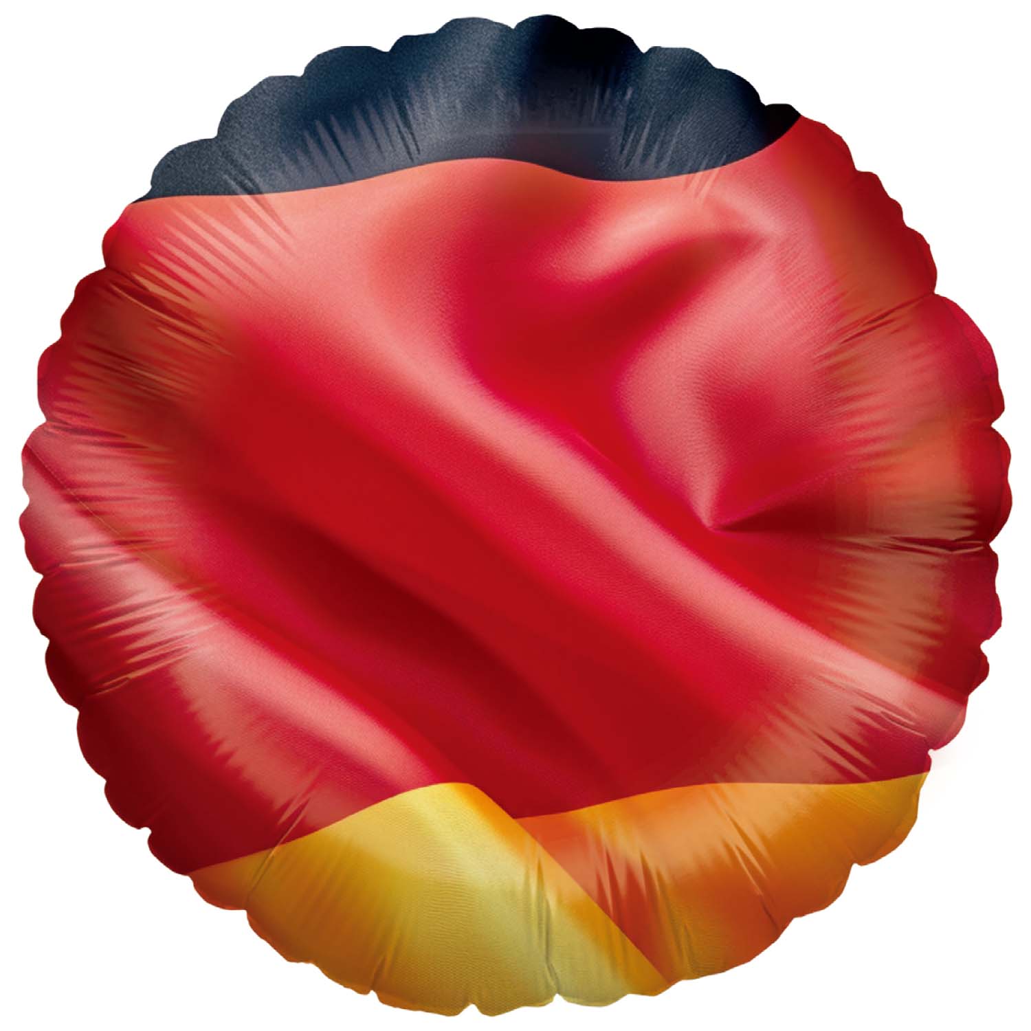 Fußball WM Folienballon Rund Deutschland Flagge ⌀45 cm EM Party Deko