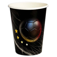 Fußball WM Pappbecher Deutschland 4 Sterne 250 ml 8er Set EM Party Deko