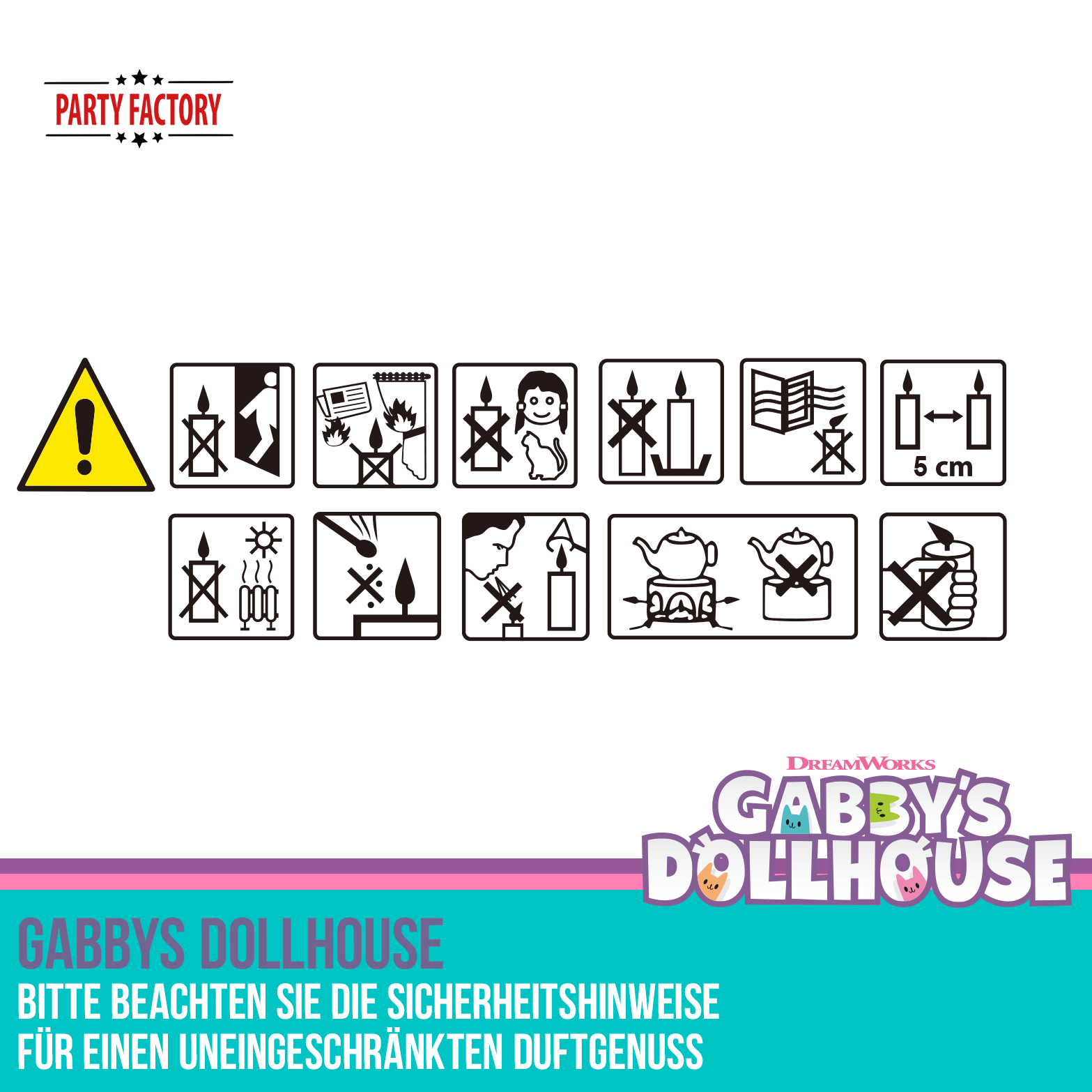 Gabby’s Dollhouse Geburtstagskerzen 4 Stück 7