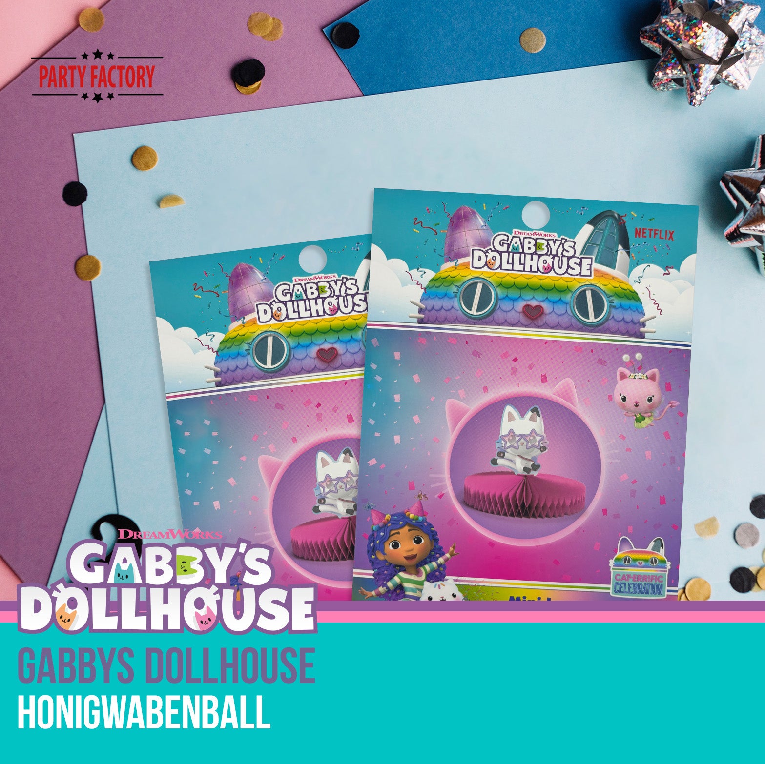 Gabby’s Dollhouse Honigwabenball Motiv 3 Pandy 6