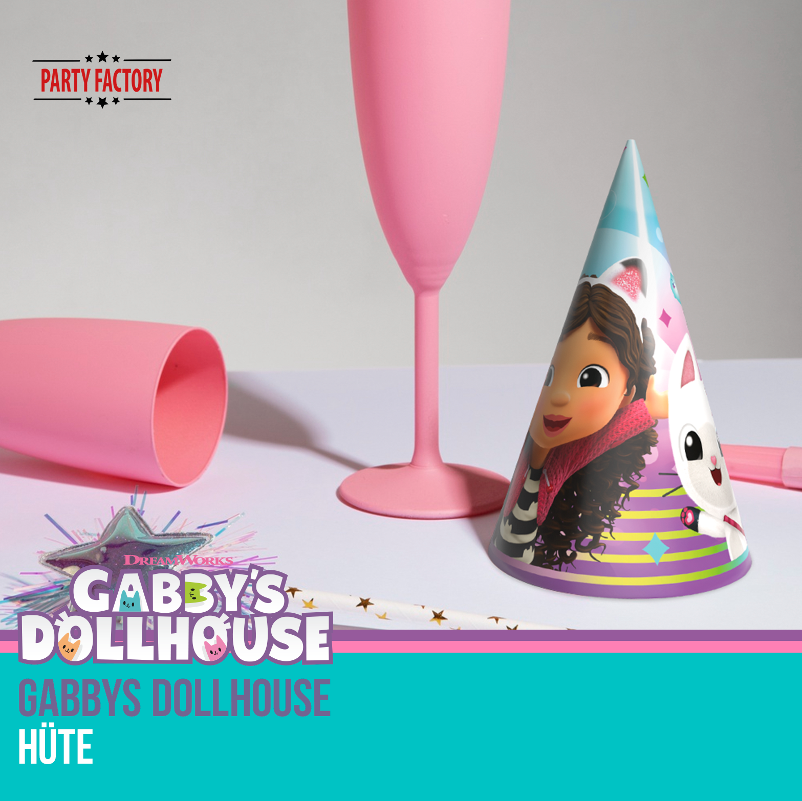 Gabby’s Dollhouse Partyhüte 10 Stück 5