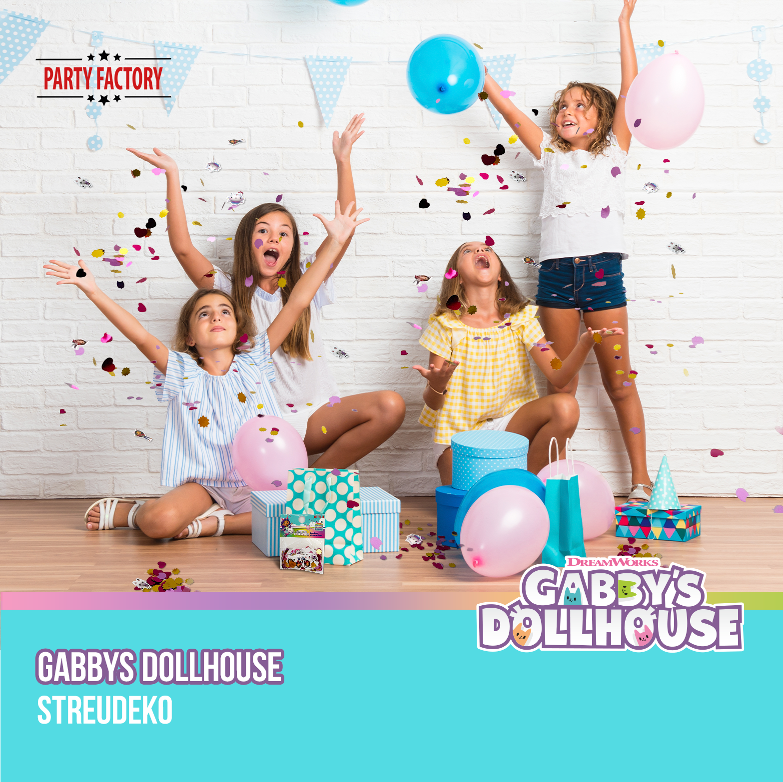 Gabby’s Dollhouse Streudeko Tischdekoration für Kinderparty 5