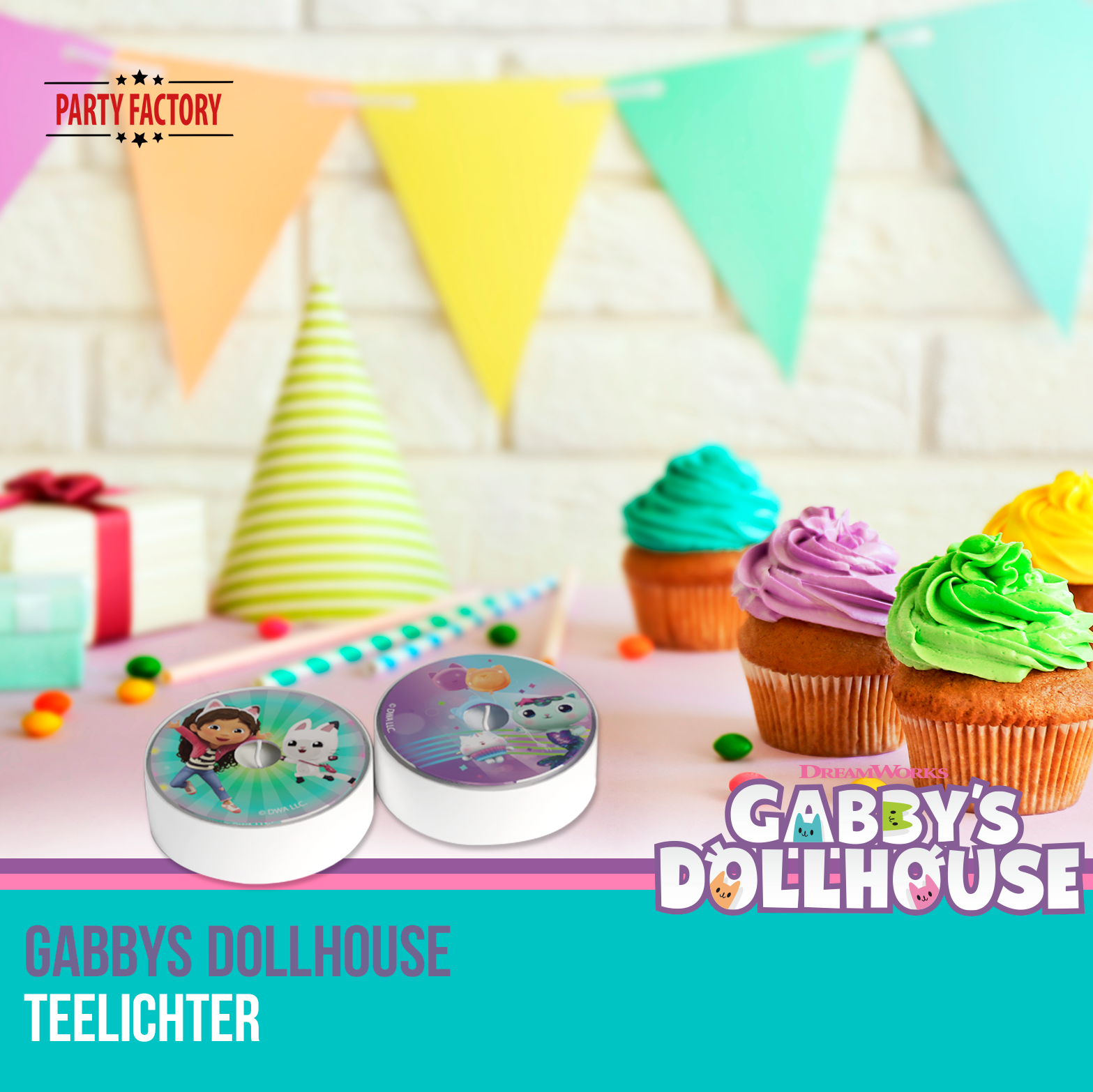 Gabby’s Dollhouse Teelichter 10 Stück 2