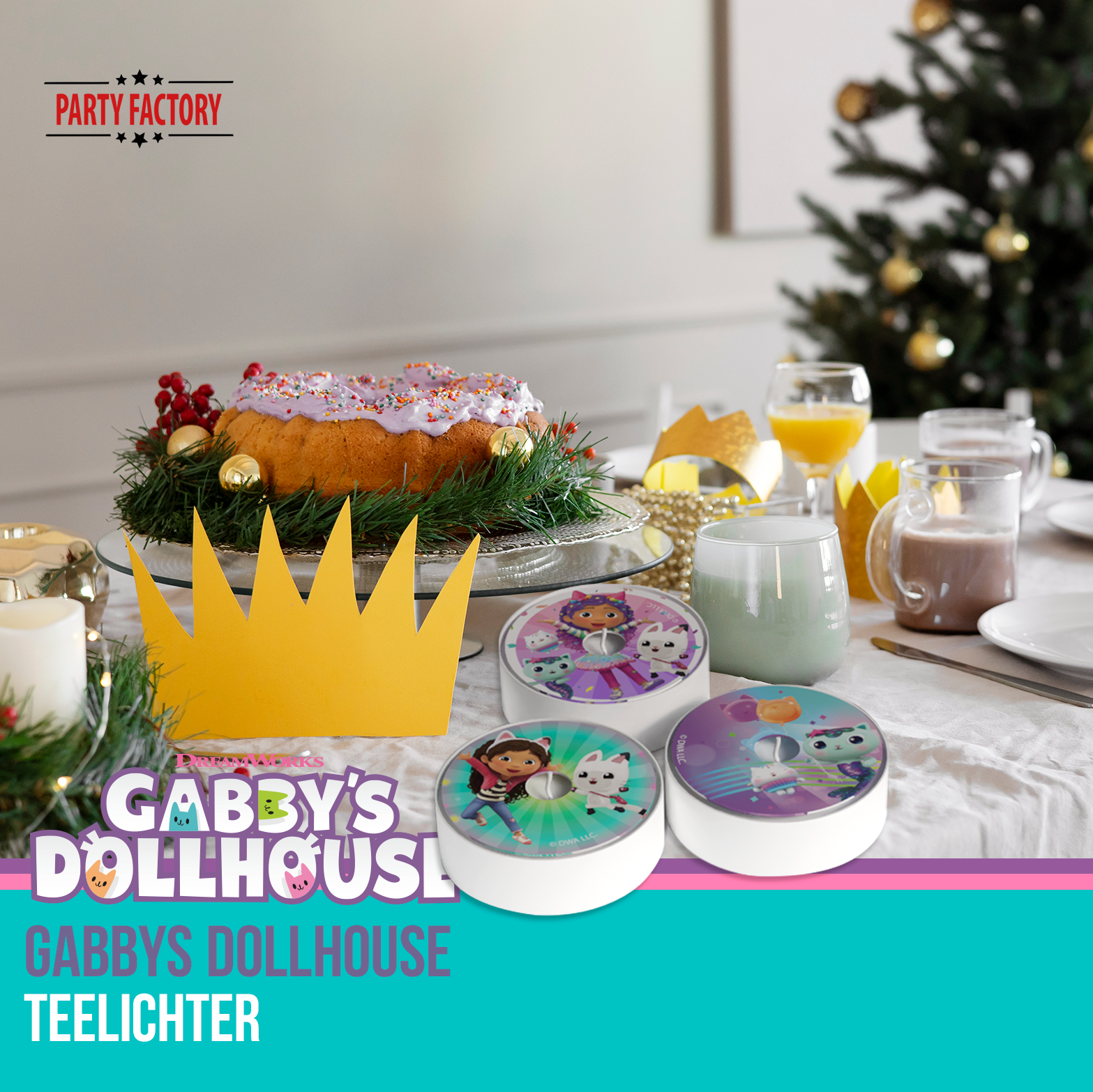 Gabby’s Dollhouse Teelichter 10 Stück 3