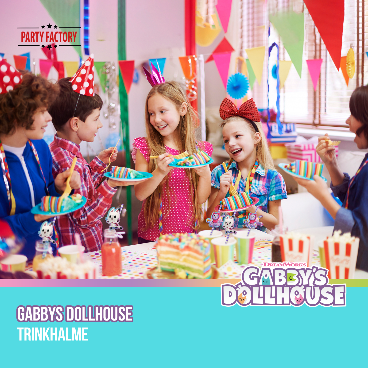 Gabby’s Dollhouse Trinkhalme 8er 5