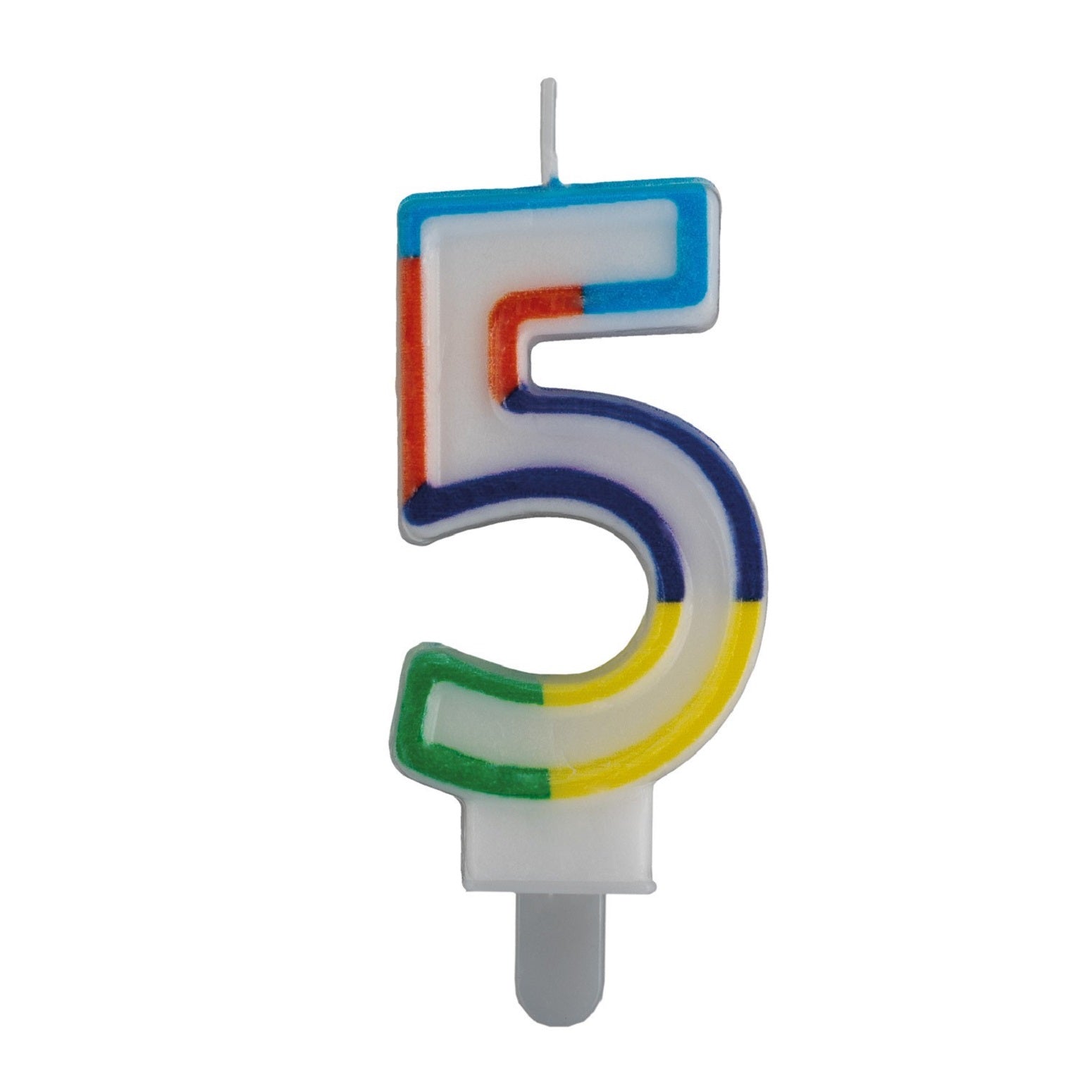 Geburtstags-Kerzen multicolor Rand Nr. 5