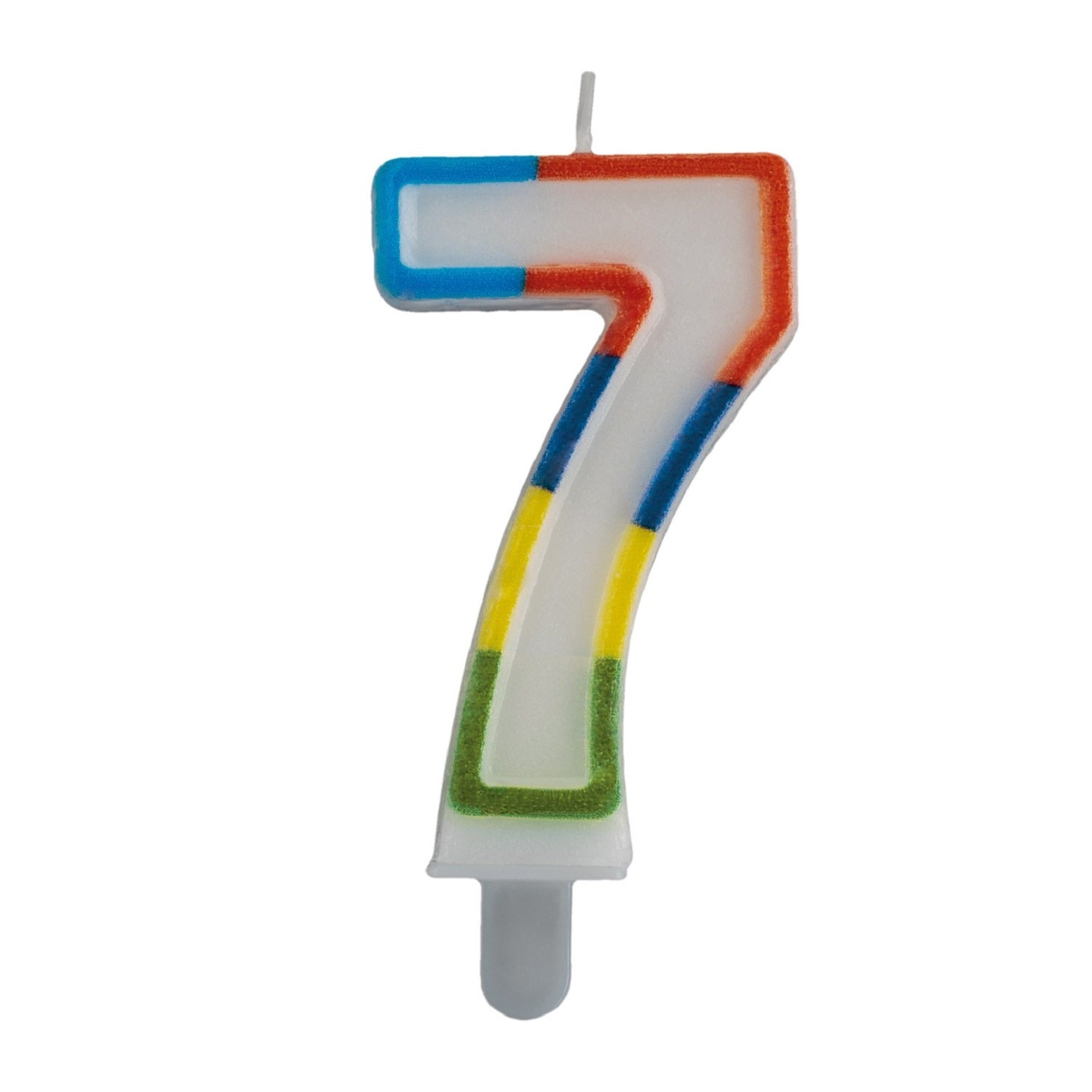 Geburtstags-Kerzen multicolor Rand Nr. 7