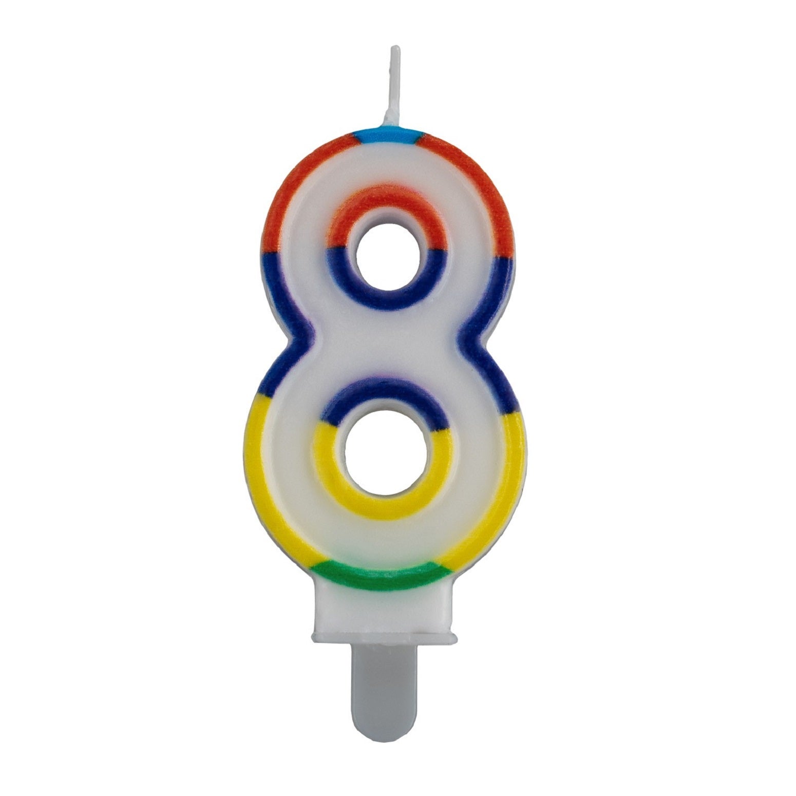 Geburtstags-Kerzen multicolor Rand Nr. 8