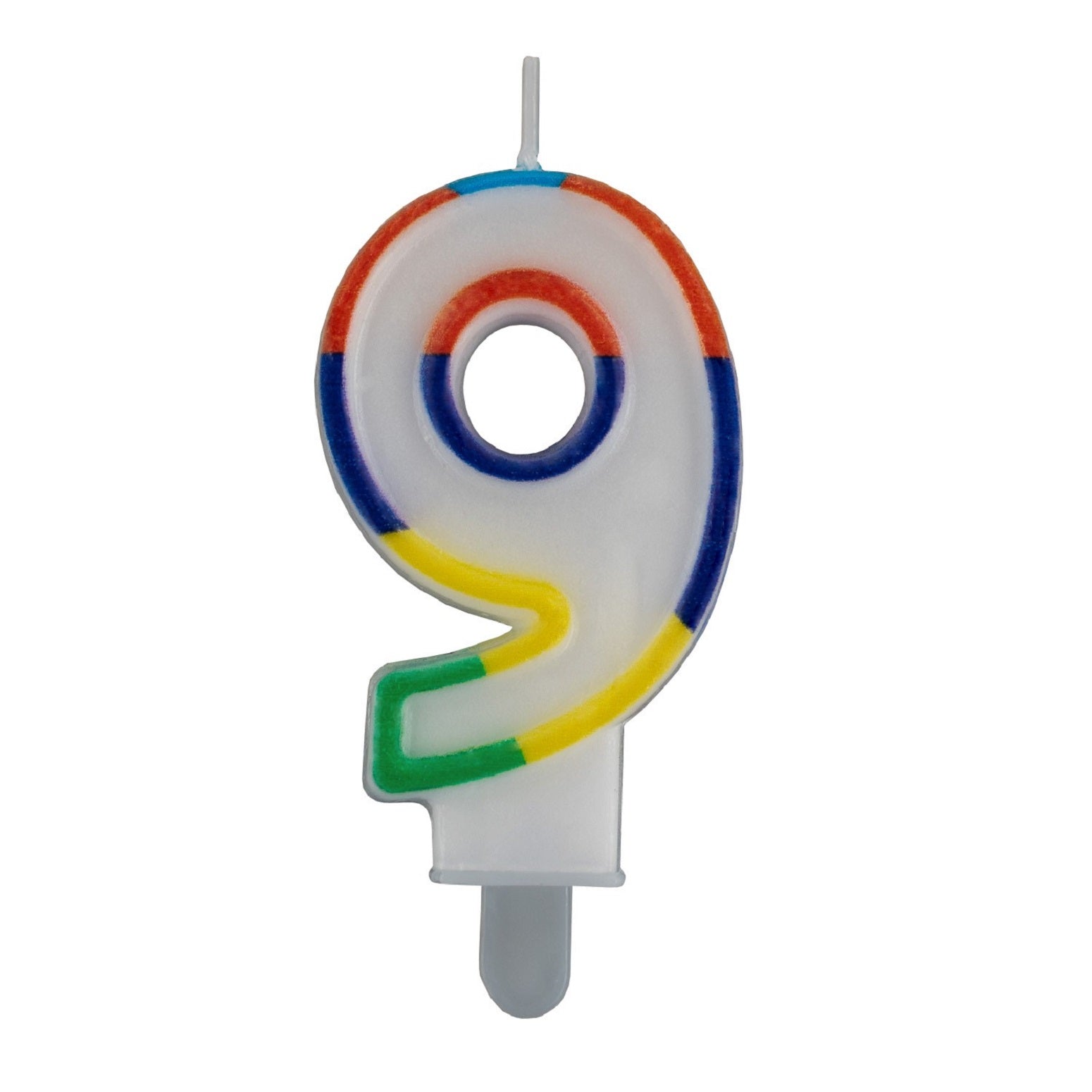 Geburtstags-Kerzen multicolor Rand Nr. 9