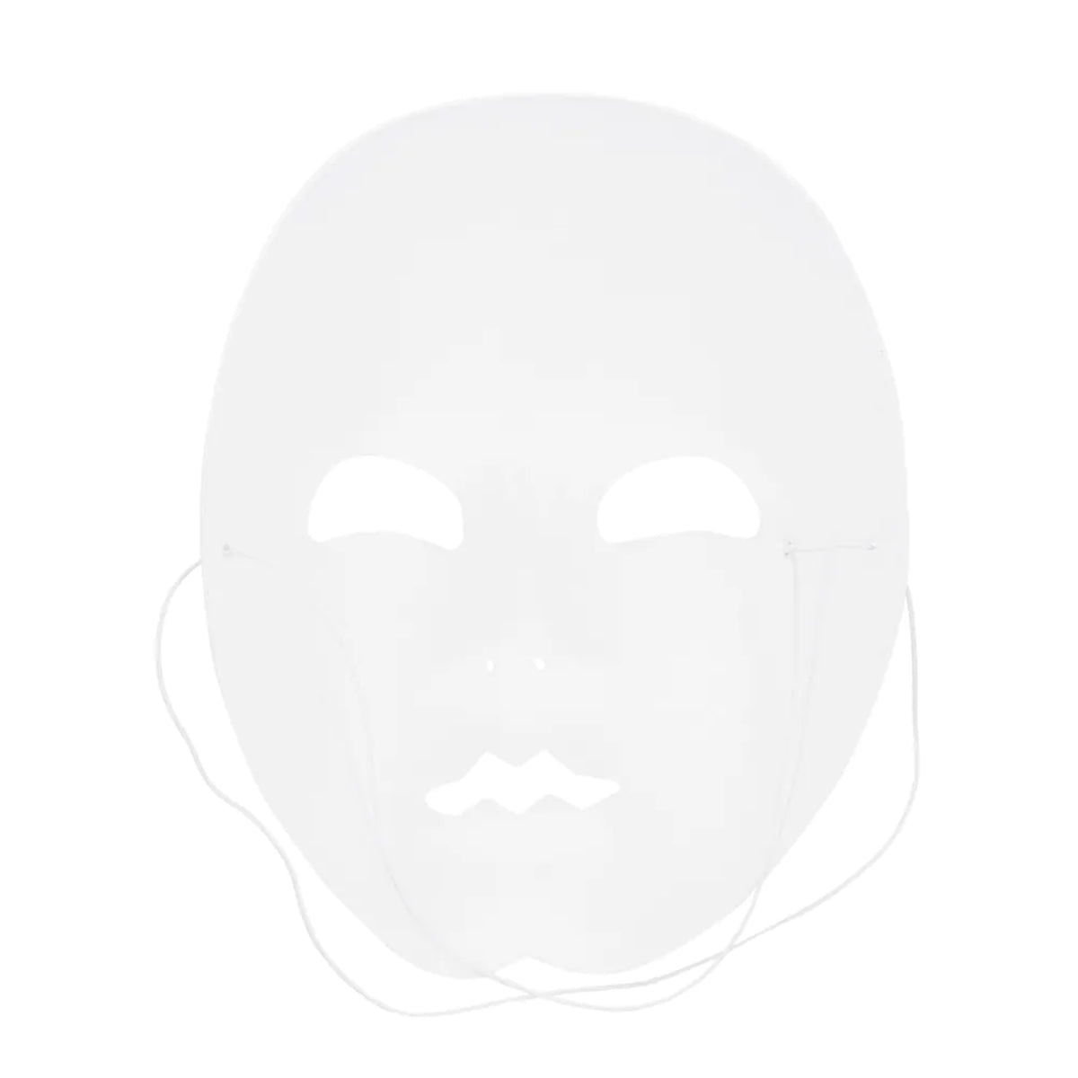 Gesichtsmaske Pantomime weiß – neutrale Maske für Karneval, Theater & Party 5