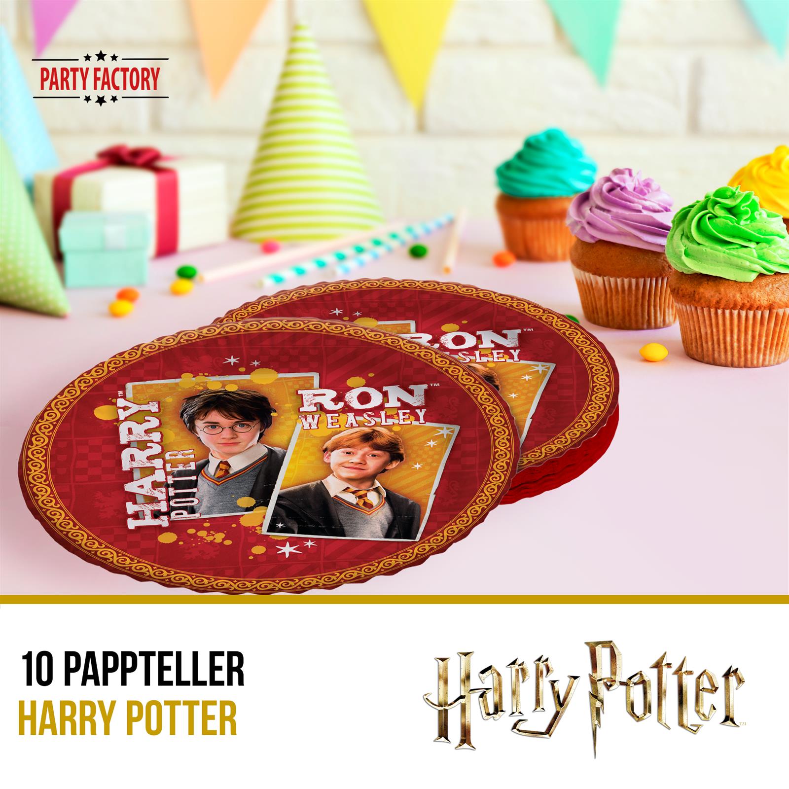 Harry Potter Papp-Teller 23 cm 10 Stück 2