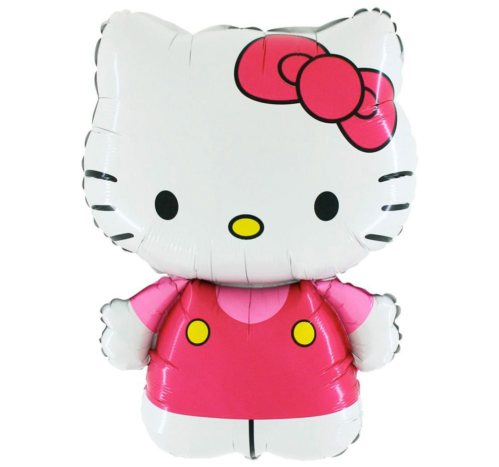Hello Kitty Shape Folienballon 76cm Ballon Katze für Mädchen weiß pink