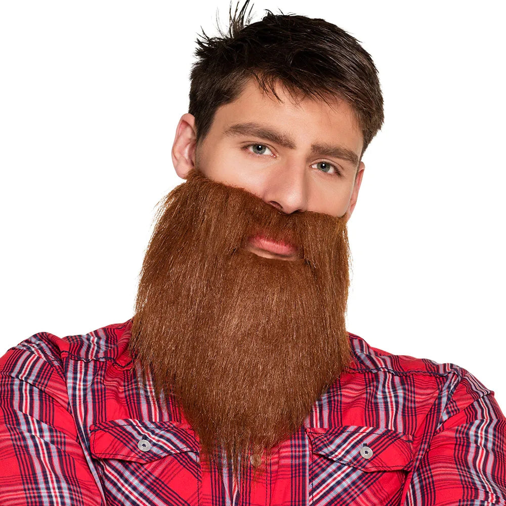 Hipster Bart Kostüm langer Vollbart Kostüm Accessoire