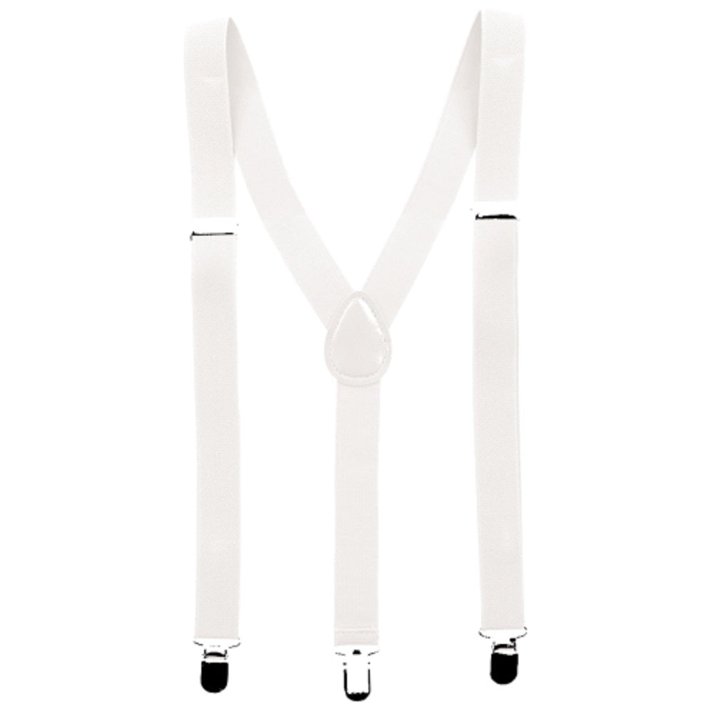 Hosenträger Weiß – Basic Y-Form