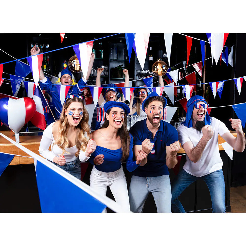 Hut Hahn Frankreich – Lustige Party Kopfbedeckung in Landesfarben 2