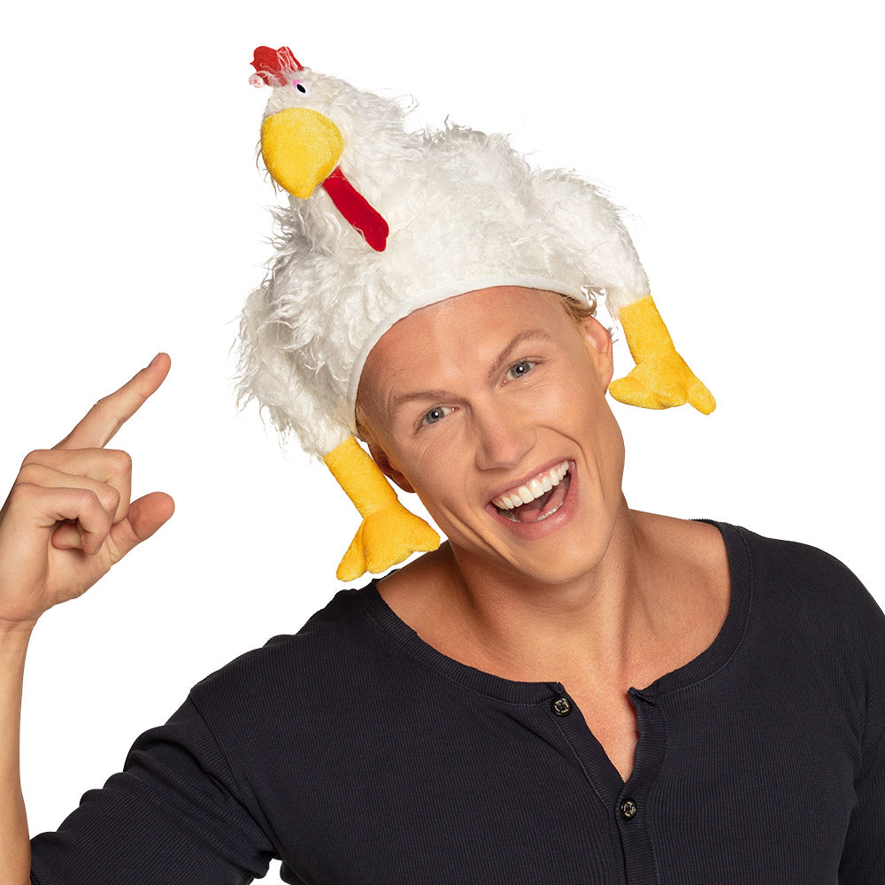 Hut Huhn lustiger Tierhut in Huhn-Form